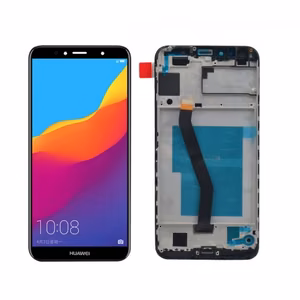 LCD Display Compatible With Huawei Y6 2018 With Frame White HQ