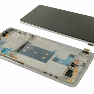 LCD экран Xiaomi 11T Pro 5G с тачскрином с рамкой Moonlight White/Silver Оригинал (сервисная упаковка)