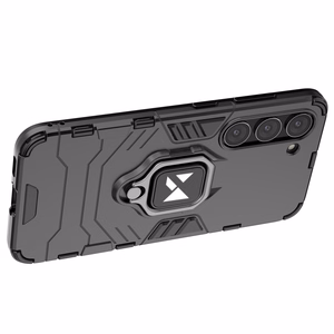 Чехол Wozinsky Ring Armor для Samsung Galaxy S23 бронированный с магнитным кольцом-держателем чёрный