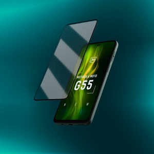Закалённое стекло 3mk HardGlass Max Lite чёрное для Motorola Moto G55 5G
