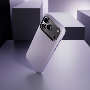 Pure Icon Magnetinis Pro skystas silikoninis dėklas iPhone 17 Pro Max, MagSafe suderinamas, su kameros apsauga ir aliuminio mygtukais - rožinis