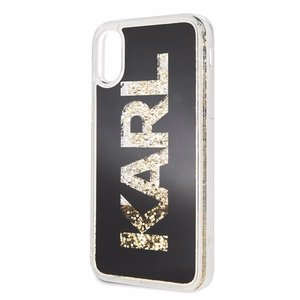 Karl Lagerfeld Karl Logo Glitter чехол для iPhone X/Xs - Чёрный