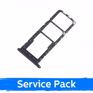 SIM kortelės laikiklis, suderinamas su Samsung A057 A05s / juodas / (Service Pack)