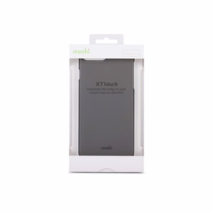 Moshi XT itin plonas skaidrus kietas dėklas, skirtas iPhone 8 Plus / 7 Plus, „Stealth Black“ spalvos