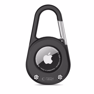 Tech-Protect Slidelock Чехол-карабин для Apple AirTag 1/2 - чёрный