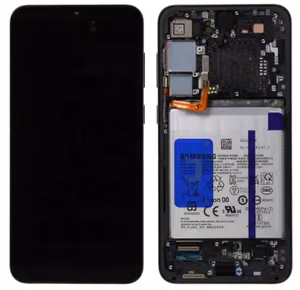 LCD ekranas Samsung S916 S23+ 5G su lietimo ekranu ir rėmeliu Phantom Black originalus (naudotas Grade B)