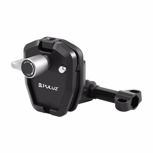 PULUZ motorcycle windshield clip for sports cameras (DJI Osmo Action 4, GoPro Hero 12, Insta360 Ace Pro / X4)(black)