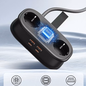 Orico AP3 20W GaN 5in1 удлинитель 2x AC + 2x USB-A + 1x USB-C - черный