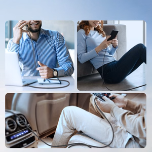 Joyroom Light-Speed Series S-A25 кабель USB-C USB-C 100W 1.2м - чёрный