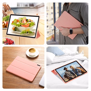 Чехол Dux Ducis Domo для Samsung X210 X215 X216 Tab A9 Plus 11.0 X230 X235 X236 Tab A11 Plus 11.0 розовый