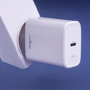 Maxlife MXTC-10-30C PD QC įkroviklis 1x USB-C 30W baltas