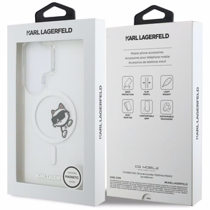 Karl Lagerfeld чехол IML Peekaboo Choupette MagSafe для Samsung Galaxy S26 Ultra прозрачный