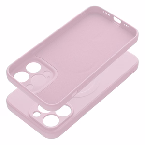 SILICONE MAG COVER dėklas telefonui, suderinamas su MagSafe, IPHONE 13 Pro rožinis