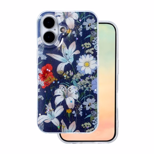 Glow Glam dėklas telefonui iPhone 17 6,3" - mėlynas
