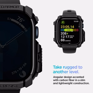 Spigen Rugged Armor dėklas Apple Watch 10 (42mm) - juodas