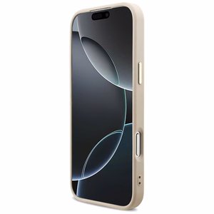 Guess 4G Triangle Logo MagSafe Чехол для iPhone 17 Pro Max - розовое золото