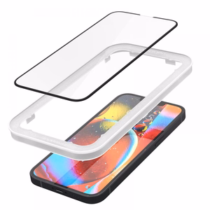 Spigen ALM Glass FC закалённое стекло для iPhone 13 / 13 Pro / 14 / 16e / 17e - чёрный 2 шт