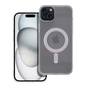 Dėklas Clear Mag Cover (MagSafe) skirtas iPhone 15 Plus skaidrus