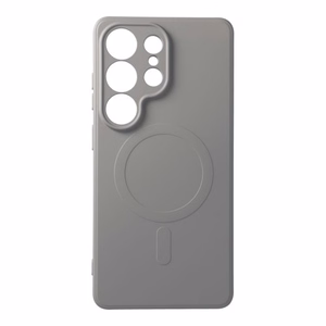 Чехол для Samsung S26 Ultra силиконовый Mag Cover совместимый с MagSafe титановый серый