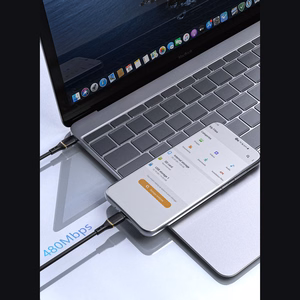 Dudao L25C USB-C - USB-C Силиконовый кабель 60W 1м - белый