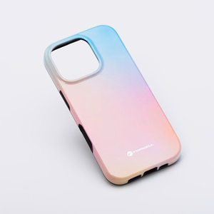 FORCELL F-PROTECT Mirage, militarinio kritimo testuotas dėklas telefonui, MagSafe suderinamas IPHONE 15 PRO rožinis mėlynas