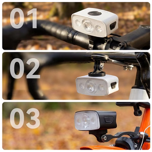 Rockbros QC1200 Front Bike Light 1200lm USB-C - Black