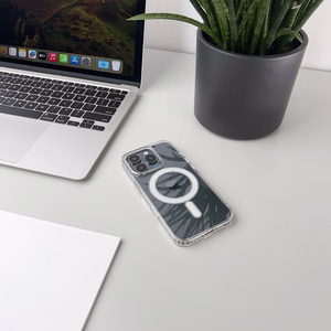 Itin skaidrus "Samsung Galaxy A37" dėklas, suderinamas su "MagSafe" - skaidrus