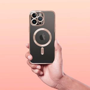 ELECTRO MAG COVER magnetinis dėklas telefonui, suderinamas su MagSafe, skirtas IPHONE SE 2025, rudas