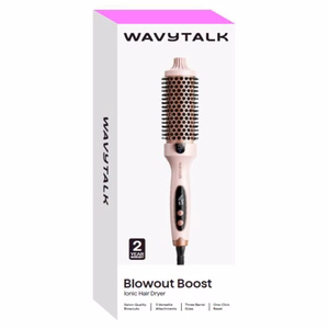 Wavytalk Blowout Boost plaukų formavimo šepetys, rožinis