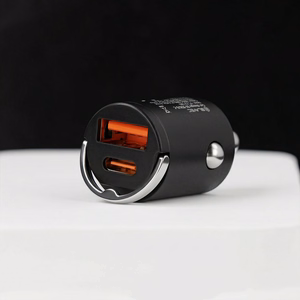 Blavec Car charger BS-02B Aero - USB + Type C - QC 3.0 18W PD 30W (CCBS02BA-UCB) black