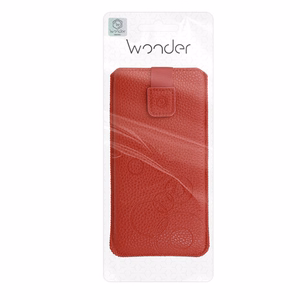 WONDER Deko dėklas telefonui (dydis XXL) Samsung S25 Ultra/S24 Ultra/M35/M23/A16 5G/Xiaomi Redmi 14C raudonas