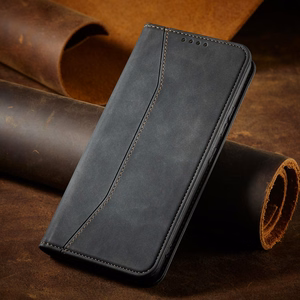 Magnet Fancy Case чехол для Samsung Galaxy S22 + (S22 Plus) кошелёк-чехол с держателем для карт чёрный