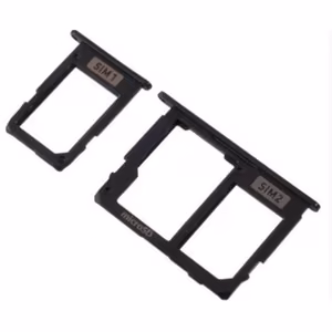 SIM kortelės laikiklis, skirtas Samsung A605 A6+ 2018, juodas
