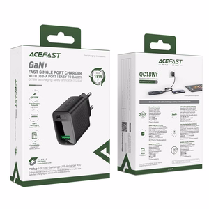 Įkroviklis Acefast A90 18W USB-A juodas