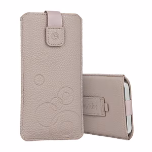 WONDER Deko Pouch чехол (размер XXL) для Samsung S25 Ultra/S24 Ultra/M35/M23/A16 5G/Xiaomi Redmi 14C капучино