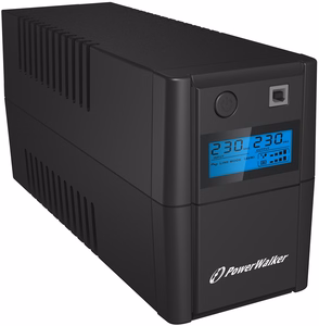 PowerWalker VI 850 SHL Schuko nepertraukiamo maitinimo resursai (UPS) „Line-Interactive“ 0,85 kVA 480 W 2 AC išvestis(ys / čių)