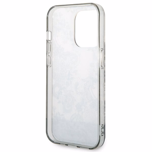 Guess GUHCP14XHGPLHG iPhone 14 Pro Max 6.7 "pilkas/pilkas kietas dėklas Porcelain Collection