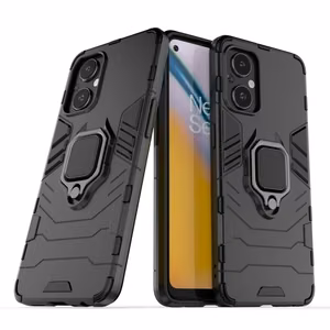 Ring Armor tvirtas hibridinis dėklas su magnetiniu laikikliu OnePlus Nord N20 5G Juodas