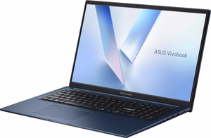 ASUS Vivobook 17 X1704MA-AU035 „Core 7 350“, 17,3 colių FHD IPS lygio ekranas, 60 Hz, 250 nits, AG, 16 GB DDR5, 512 GB SSD, „Intel Graphics“, WLAN + BT, 720p kamera, 50 WHrs, be operacinės sistemos, „Quiet Blue“