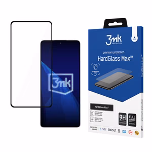 3mk HardGlass Max reinforced full coverage tempered glass black for Xiaomi Redmi Note 14 5G