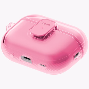 Uniq Glase Pro Case for AirPods Pro 3 Lock Case - Transparent Pink