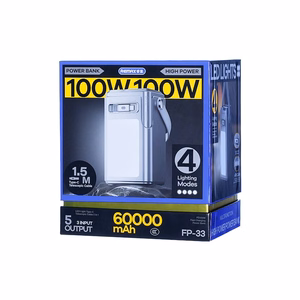 Išorinė baterija Power Bank Remax FP-33 100W 60000mAh pilka