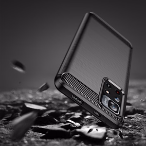 Carbon Case гибкий чехол для Xiaomi Redmi Note 11 чёрный