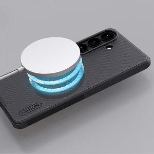 Nillkin Super Frosted Shield Pro magnetinis MagSafe suderinamas dėklas skirta Samsung Galaxy S26 Plus juodas