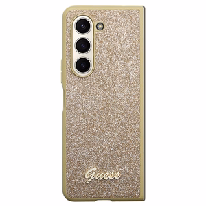 Guess Glitter Script чехол для Samsung Galaxy Z Fold 5 - золотой