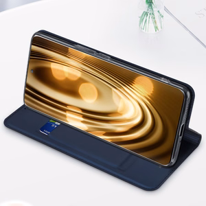 Dux Ducis Skin Pro dėklas Honor Magic5 Flip kortelių piniginė stovas juoda