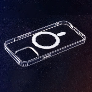 Anti Shock 1,5 mm Mag case for iPhone 13 6,1" transparent big hole