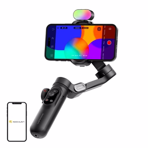AOCHUAN X Pro stabilizatorius su RGB apšvietimu (juodas)