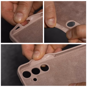 Silikoninis dėklas telefonui 2mm HONOR Magic 7 Pro smėlio rožinė