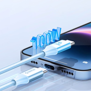 Кабель Orico CDX 100 Вт 5A Power Delivery USB-C — USB-C 1 м — синий